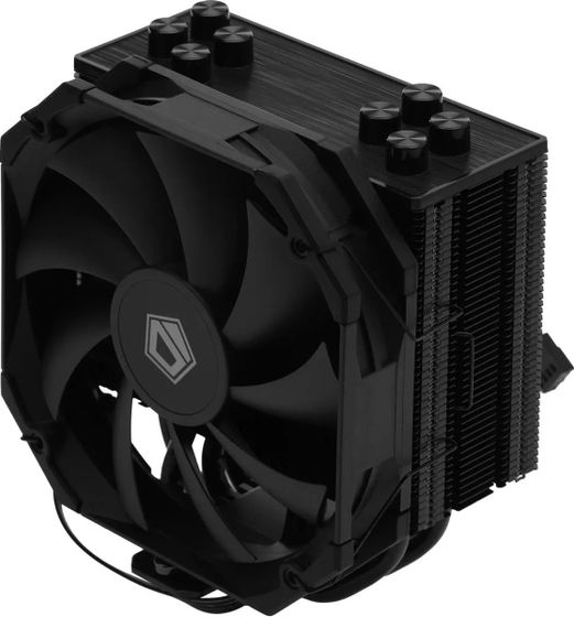 Кулер для процессора ID-Cooling SE-224-XTS MINI BLACK Soc-AM5/AM4/1151/1200/1700 4-pin 16-32dB Al+Cu 180W 690gr Ret