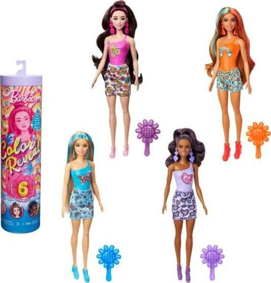 Lalka Barbie Mattel Barbie Color Reveal Lalka Seria Kolorowe wzory