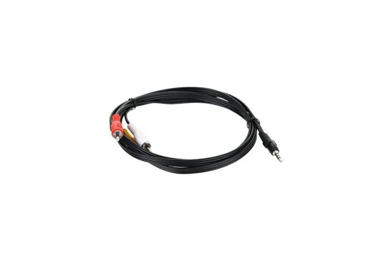 Кабель Telecom Jack 3.5мм(m)-3хRCA(m) 1.5м черный (TAV4545-1.5M)