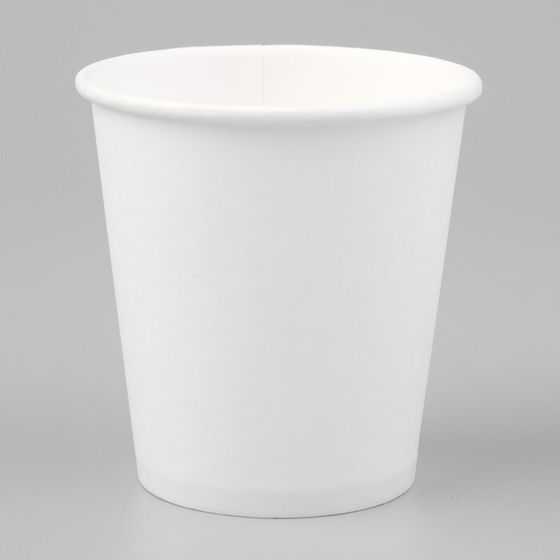 Стакан бумажный &quot;Белый&quot; для горячих напитков, 160 мл, диаметр 70 мм