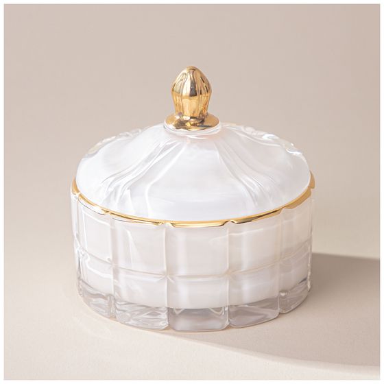 СВЕЧА АРОМАТИЧЕСКАЯ &quot;LOVELY&quot; WHITE 10,5Х10,2Х10 СМ