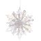 Украшение новогоднее &quot;Снежинка&quot;, L11 W4,5 H12 см, 2в.