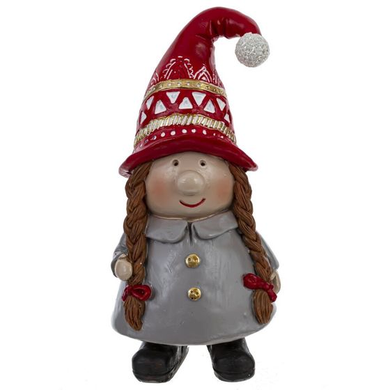 Фигурка декоративная &quot;Гном&quot;, L7 W6 H16 см, 2в.