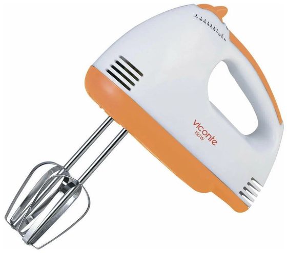 Миксер ручной Viconte VC-348 150Вт белый/оранжевый