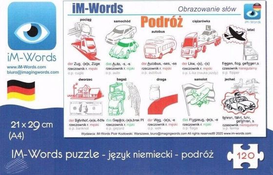 iM-Words Puzzle120 Niemiecki - Podróż