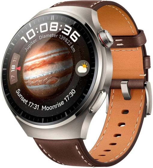 Смарт-часы Huawei 4 PRO TITAN/BROWN MDS-AL00 1.5&quot; 140-210мм темно-коричневый/серебристый (55020APB)