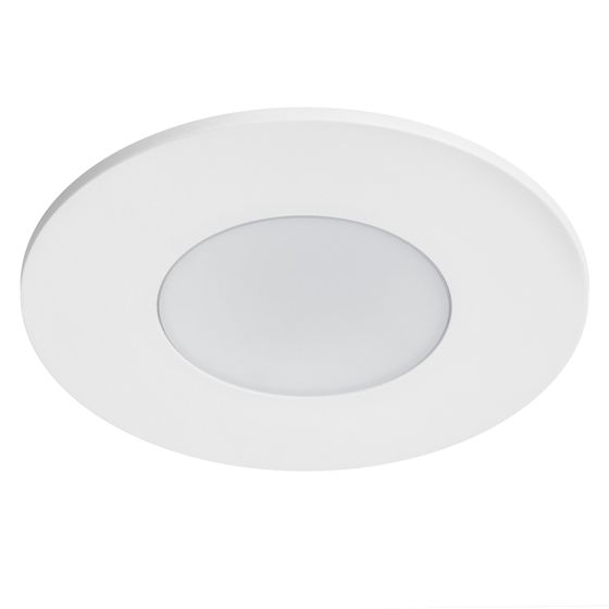 012806 Рамка (светильник) PVC д/LED-модулей 941хх и LED-ламп D50мм PIANO ROUND БЕЛЫЙ IP65