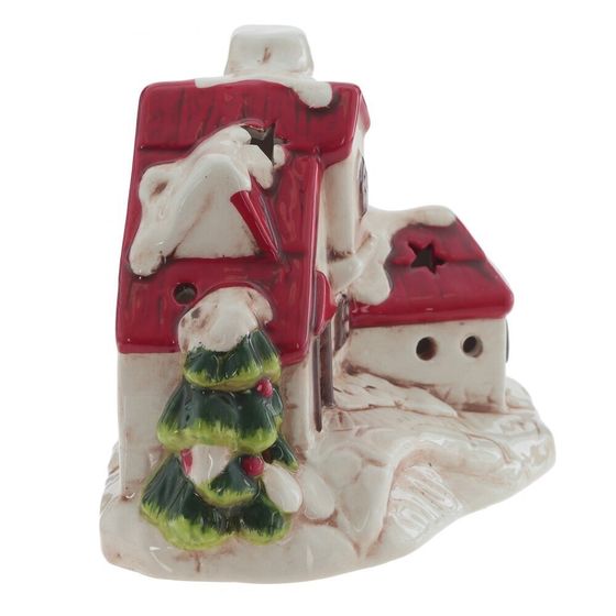 !09 Фигурка декоративная "Домик" с подсветкой (ДR44х2 н/п), Д12,5 Ш8 В9,5 см