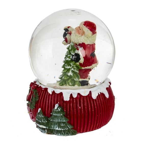 Фигурка декор в стекл шаре &quot;Мишка/Снеговик/Дед Мороз/Олень&quot;, D 6.5 см, L6,5 W6,5 H9 см, 4в.