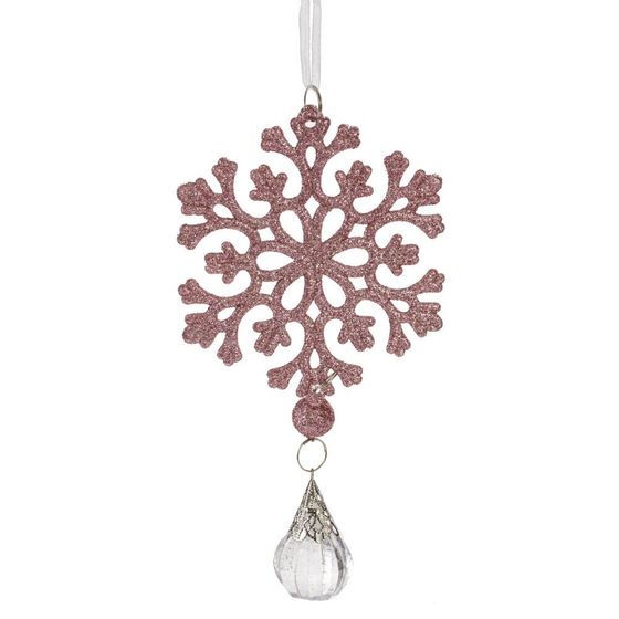 Украшение новогоднее &quot;Снежинка&quot;, L6,5 W2 H15 см