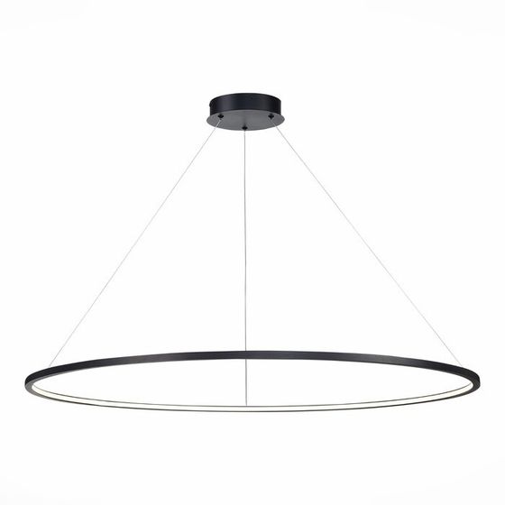 Светильник подвесной St Luce. ST603.443.57. 1х57 Вт, LED, 4000K, 3705 Lm, 100х100 см, цвет чёрный