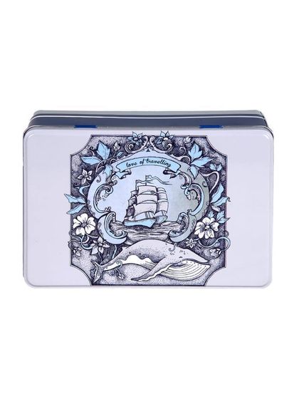 !09 Набор подарочный "Корабль" (20.2x13.2x6.7)/фляга д/спиртных напитков, 200 мл и 2 стопки/, 3 предмета