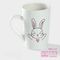 !09 Кружка «Объятия зайца», 380 мл, фарфор, белая