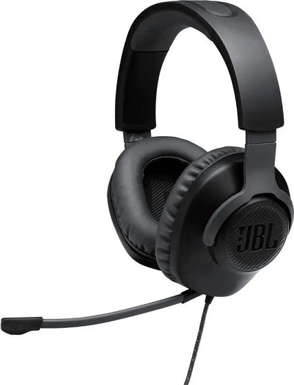 Гарнитура накладные JBL Quantum 100 проводные черный (JBLQuantum100BLK)
