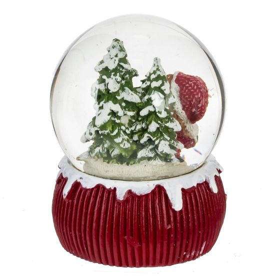 Фигурка декор в стекл шаре &quot;Мишка/Снеговик/Дед Мороз/Олень&quot;, D 6.5 см, L6,5 W6,5 H9 см, 4в.