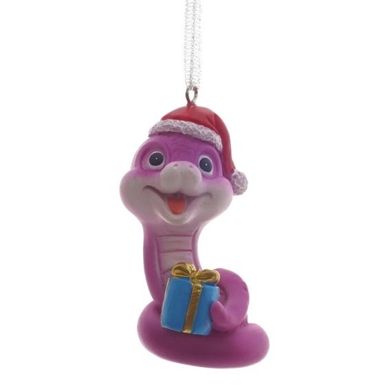 Фигурка декоративная подвесная &quot;Змея&quot;, L5 W3 H6,5 см, 4в.