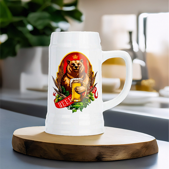 Кружка для пива МЕДВЕДЬ 500мл