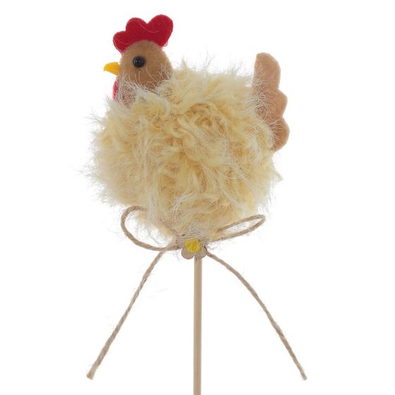 Изделие декоративное (вставка) "Курочка" (4*6,5*7) (блок 12 шт), L6,5 W4,5 H27 см, 2в.