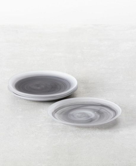 La Jolla Glass Salad Plates, Set of 4