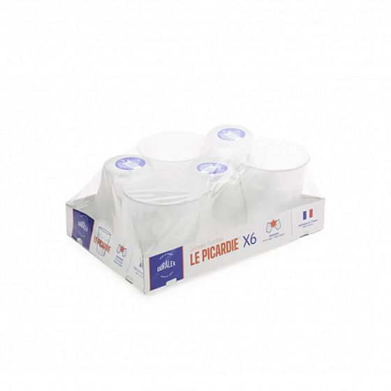 Набор стаканов французских PICARDIE матовые 6шт 250мл