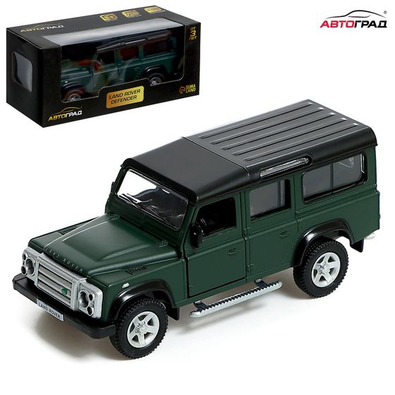 Машина металлическая LAND ROVER DEFENDER, 1:32, инерция, цвет матовый зелёный