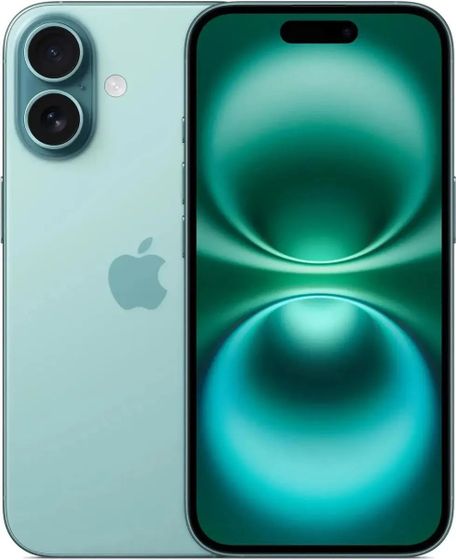 Смартфон Apple iPhone 16 128Gb бирюзовый (MYED3HN/A)