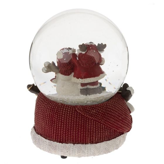 Фигурка декоративная &quot;Дед Мороз&quot; в стекл шаре (ключ,муз), L11 W10 H14 см