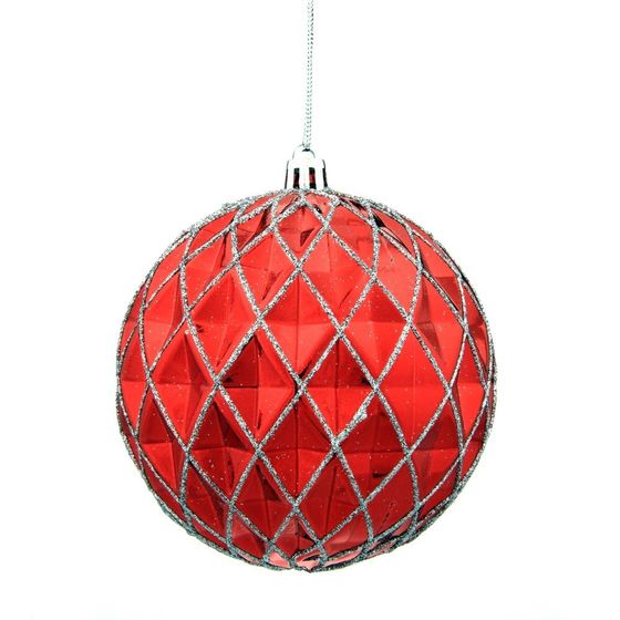 Набор из 12шт Украшение новогоднее Шар &quot;Золотой наряд&quot;, D 10 см, L44 W34 H11 см