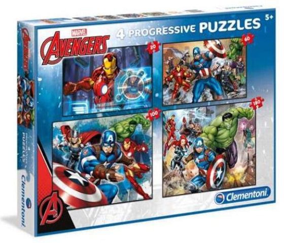 Clementoni Puzzle 20+60+100+180 The Avengers (07722)