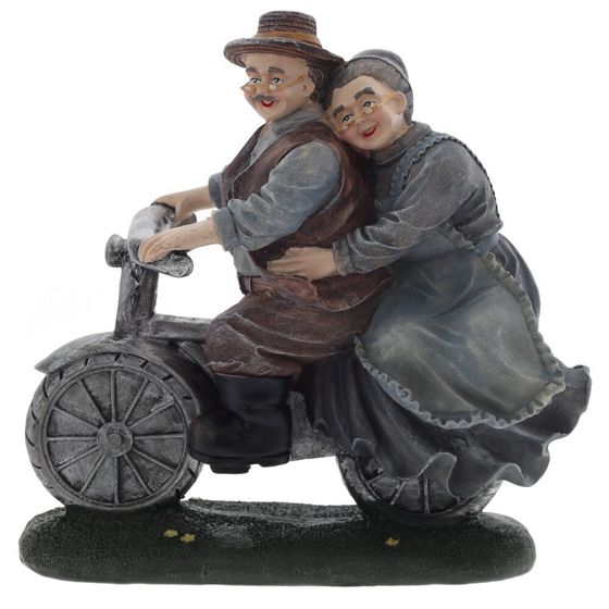 Фигурка декоративная "Бабушка с дедушкой", L18 W8,5 H18 см, 2в.