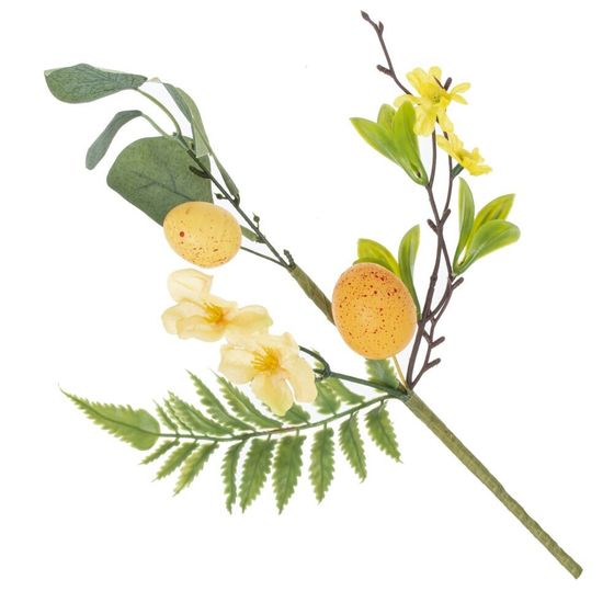 Ветка искусственная &quot;Пасхальная&quot;, L19 W6 H32,5 см, 4в.