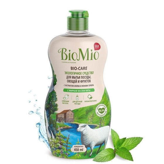 Средство для мытья посуды BioMio Bio-care &quot;Мята&quot;, 450 мл