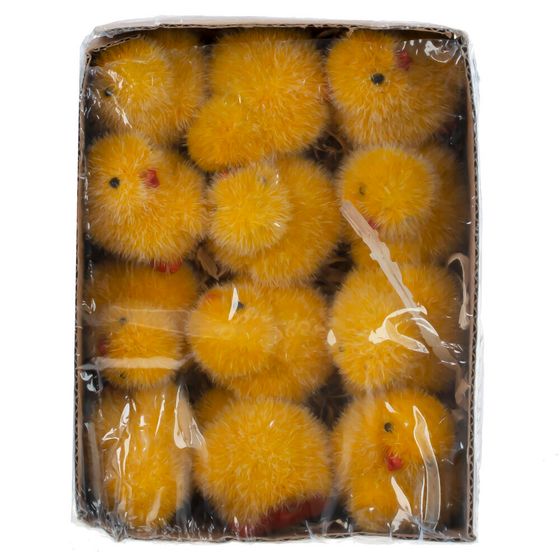 Набор из 12-ти фигурок декоративных &quot;Цыпленок&quot; (3,5*4*4), L15 W12 H5,5 см