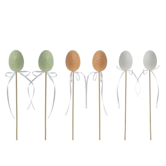 Набор из 6-ти изделий декоративных (вставка) "Яйцо" (4*6), L17 W4 H27 см