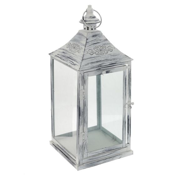 Подсвечник &quot;Фонарь&quot;, L22 W22 H55 см