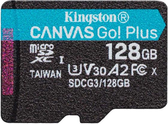 Карта памяти microSDXC 128Gb Kingston SDCG3/128GbSP Canvas Go! Plus