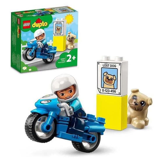 Конструктор полицейского мотоцикла LEGO, для детей.