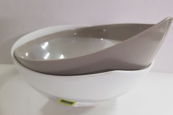 !09 Набор салатников 4 штуки - Салатник малый 15x15x6 см. пластик, цвет белый