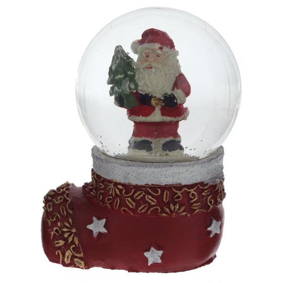 Фигурка декоративная &quot;Дед Мороз/Снеговик&quot; в стекл шаре, L5 W4,5 H7 см, 2в.