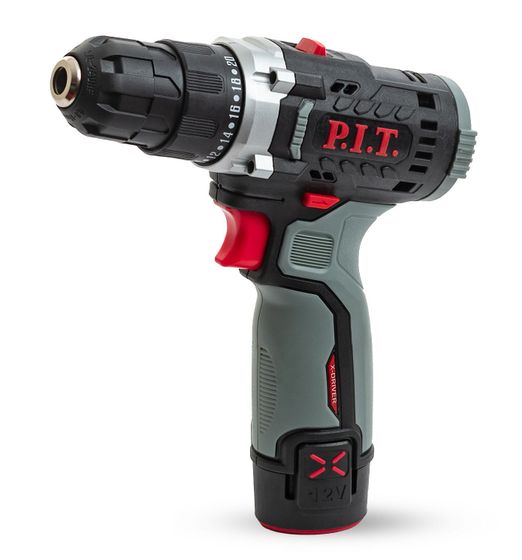 Дрель безударная аккумуляторная P.I.T. PBM12K-10A/2 быстрозажимной 12В 2АКБ и ЗУ (кейс)