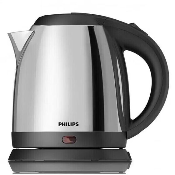 PHILIPS Electric Kettles 1200ml 304 Food-Grade Stainless Steel Electric Kettle Silver Gray HD9307/19