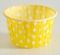 !09 НАБОР ИЗ 40 ШТУК - Форма для выпечки "Маффин", желтый в белый горох, 5 х 4 см.