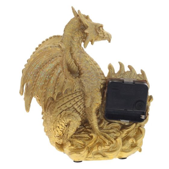 Фигурка декоративная &quot;Дракон с часами&quot; (ААх1), L18 W9,5 H21 см