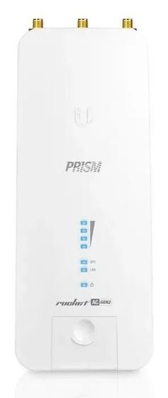Точка доступа Wi-Fi Ubiquiti Rocket 5AC PRISM Gen2 |RP-5AC-Gen2| Ubiquiti точка доступа 5 ГГц, PtMP/PtP, airMAX ac, 2x RP-SMA, |RP-5AC-Gen2| фильтры