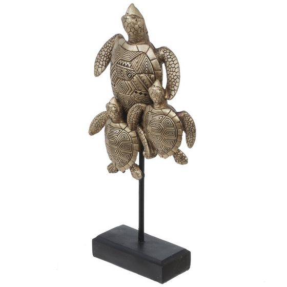 Фигурка декоративная &quot;Черепахи&quot;, Д14 Ш5 В30 см