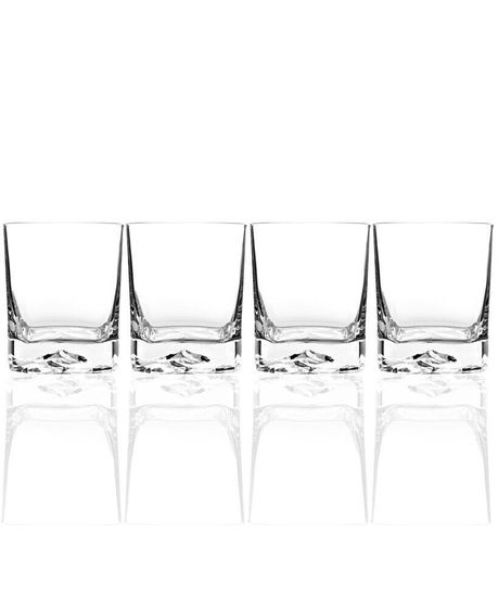 Glassware, Set of 4 On the Rocks Double Old-Fashioned Glasses