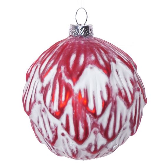 Украшение новогоднее Шар "Винтаж", D8 см, L8 W8 H10 см