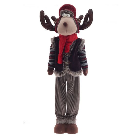 Игрушка набивная &quot;Олень&quot; (телескоп ноги), L93 W44 H191/109 см