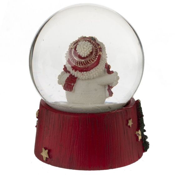 Фигурка декоративная &quot;Снеговик&quot; в стекл шаре, L6,5 W6,5 H8,5 см, 2в.