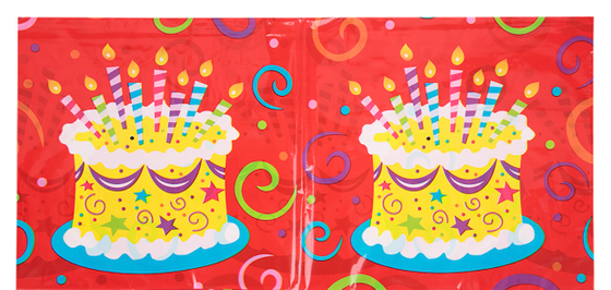 !09 Скатерть &quot;Торт яркий&quot; 180 х 140 см/